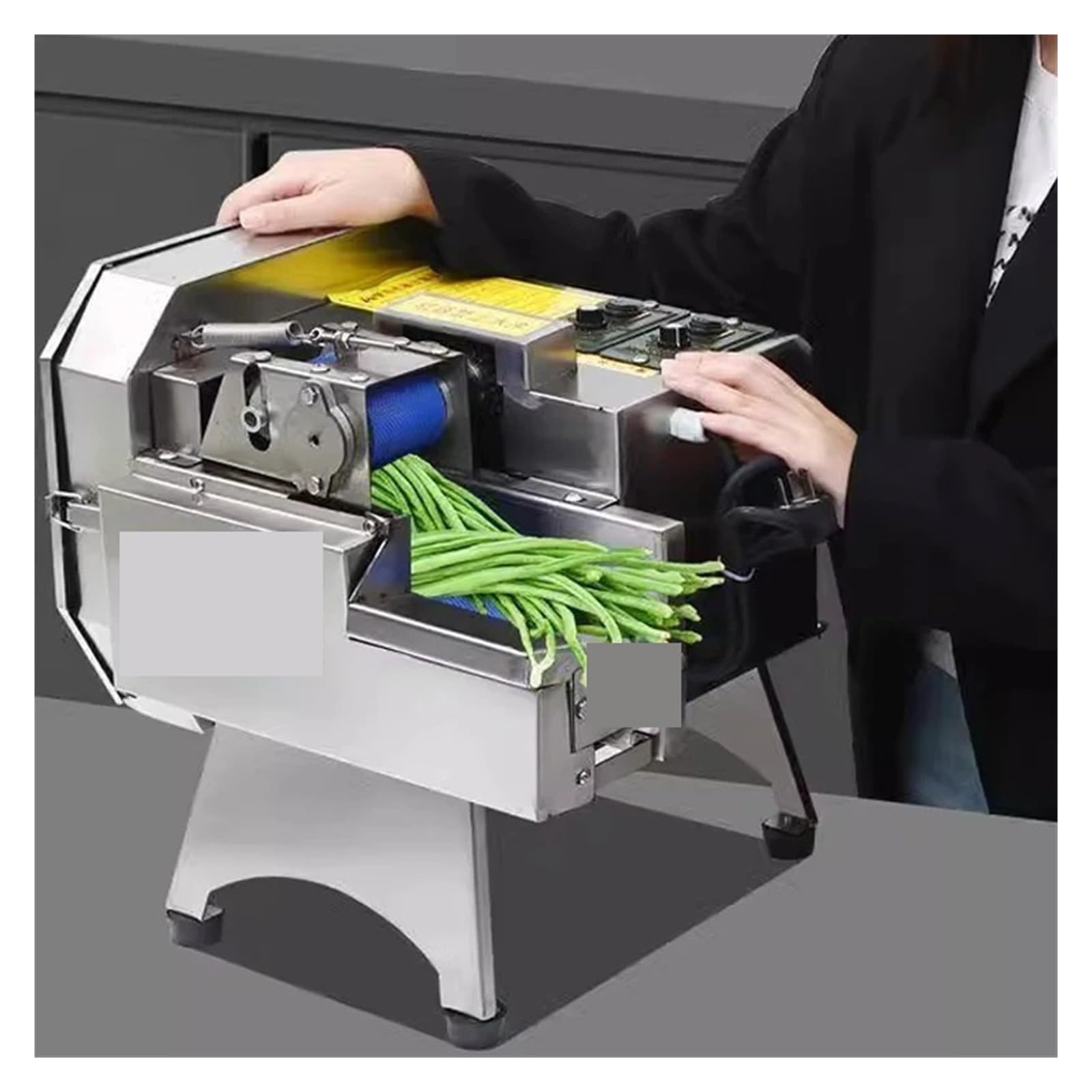 Affettatrice Elettrica For Frutta, Patate, Commerciale Multifunzionale For Scalogno Segmentazione Efficiente