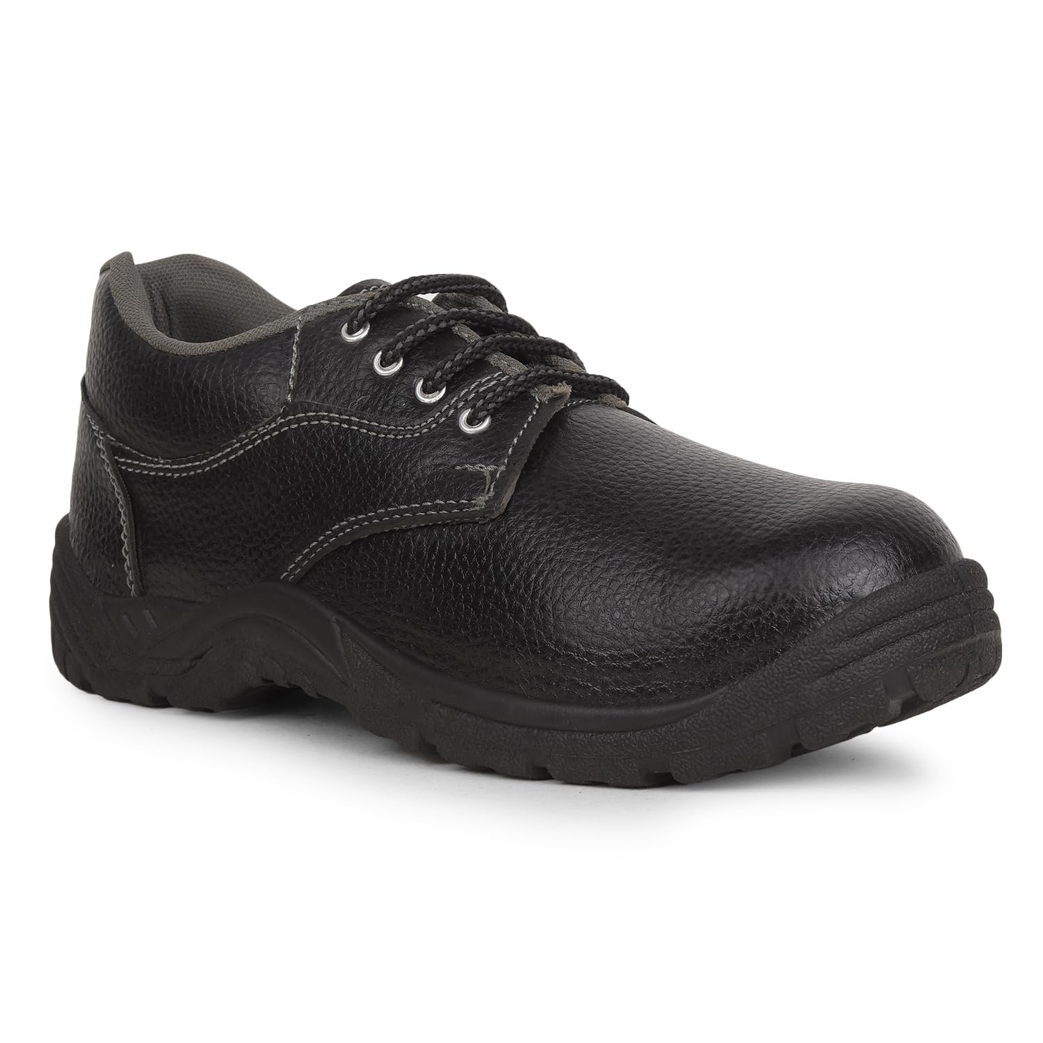 Red Pigeon Safety Shoes for Men | Steel Toe Work Shoes | Anti-Slip & Oil Resistant | Leather Industrial Safety Footwear | Comfortable & Durable for Construction, Factory & Warehouse-image-19