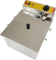 Vista 3 de 12L Queso Hot Dog Sticks Freidora Eléctrica Profunda Perro Máquina Freidora De Perro De Maíz Caliente De Acero Inoxidable Multifuncional Freidora