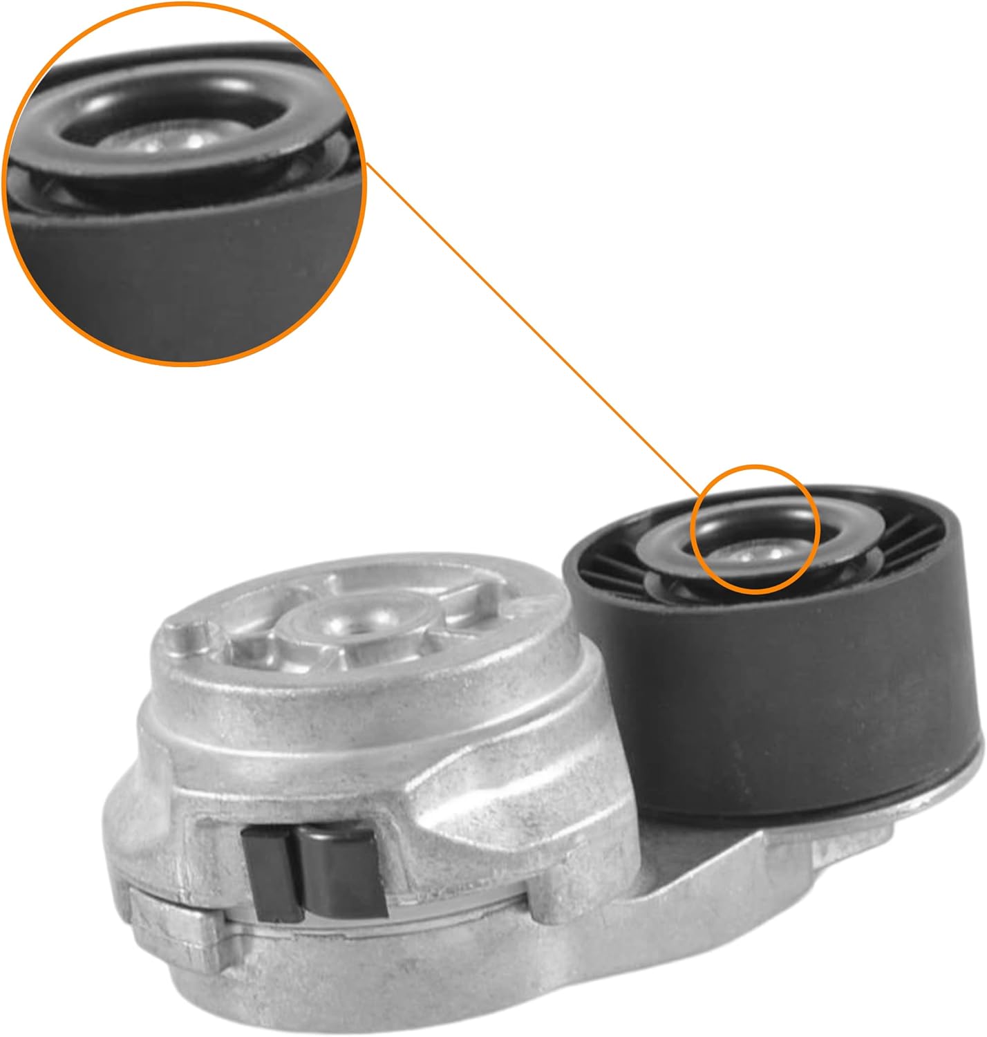 38285 Drive Belt Tensioner Assembly with Pulley, 19114239， 419-039 ，5086958AA ，89362，Compatible With Dodge Ram 2500,Ram 3500 2003-2021, Belt Drive Component Kit.