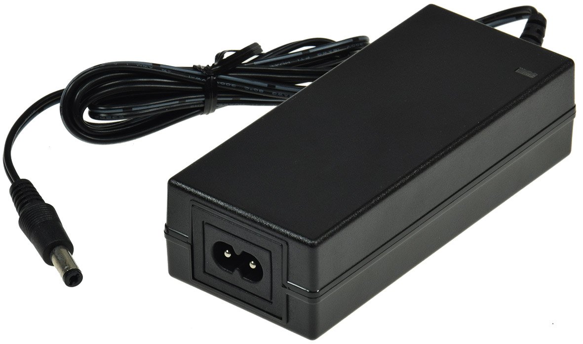 ChiliTec Netzteil 230V auf 24V= 48Watt 2A, Universal Stecker-Netzteil, 1,2m Kabel, Schwarz