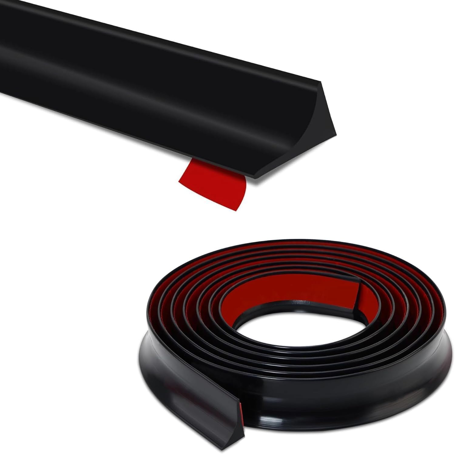 1M Silicone Water Stopper for Bathroom 39 INCH Sink Splash Guard in Kitchen Water Dam Barrier Strip Shower Self-Adhesive Bathroom Silicone Bendable Sink Water Stopper for Kitchen Slab-image-2