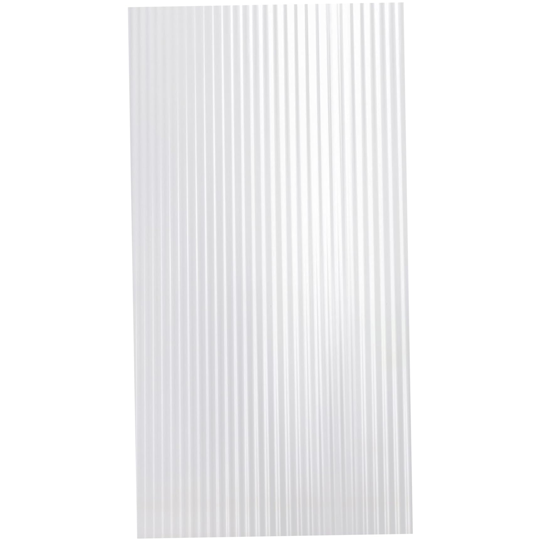 NASSMOSSE 118x24in Vertical Strip Window Privacy Film – Frosted Glass Static Cling for Bathroom and Door