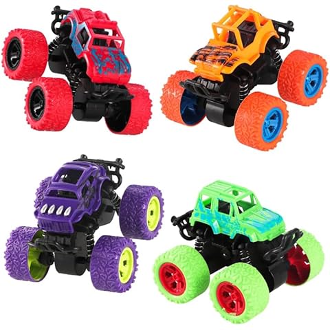 FANTESI 4 Pack Inertia Monster Trucks Cover