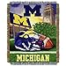 Northwest NCAA Michigan Wolverines Unisex-Adult Woven Tapestry Throw Blanket, 48