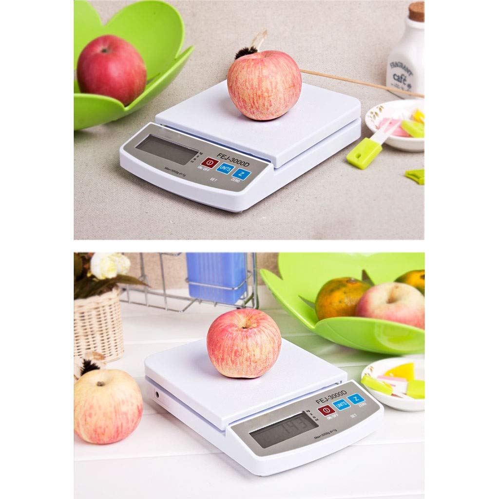 Báscula Experimental para repostería casera de 0,1 g, para cocinar y Pesar Frutas, báscula Multifuncional