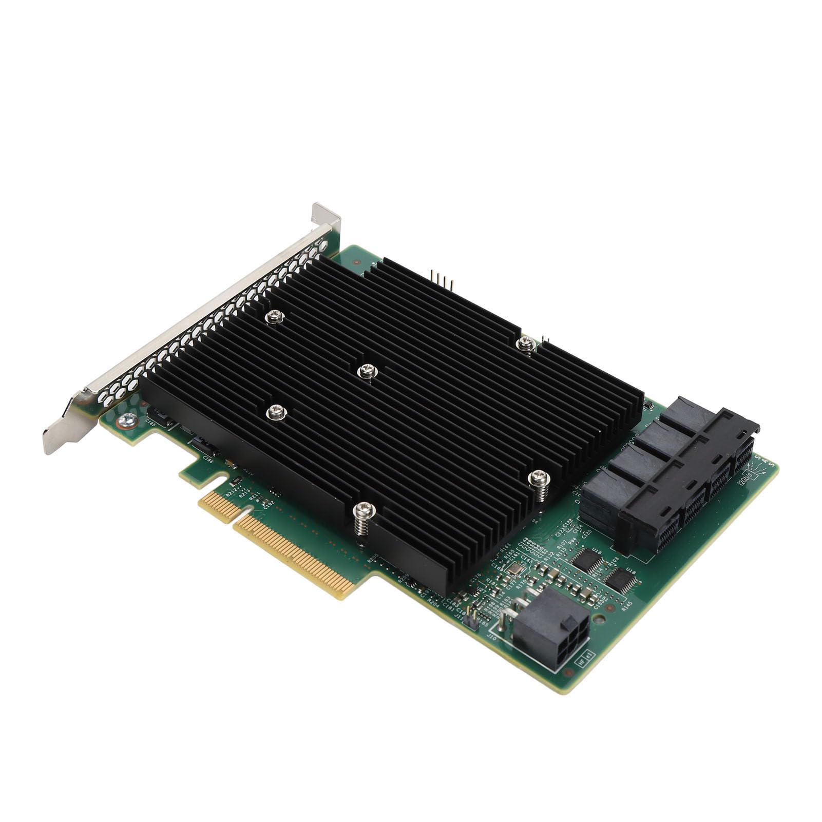 SENECESLI Scheda di Controller da 12 GB/s Card HBA con SATA Seriale, Interfaccia SAS, PCIE 3.0, PCIE 8X, Supporto 1024 SAS Non Raid, Dispositivi SATA