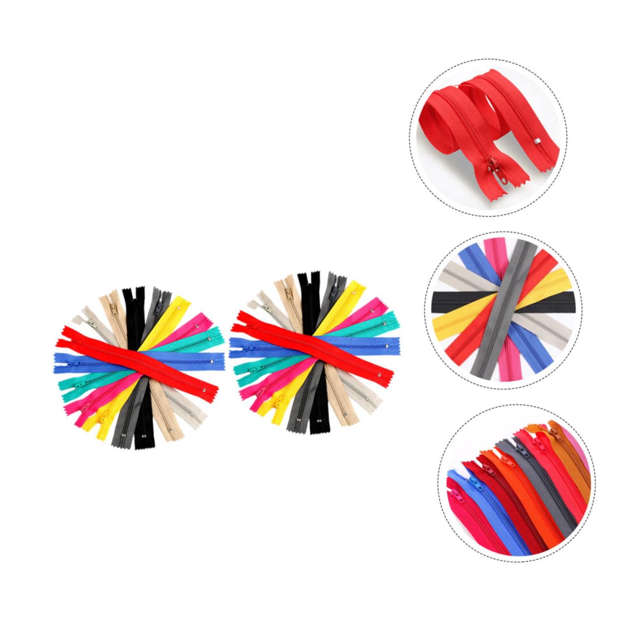 jojofuny 100pezzi Cerniere in Nylon Colorate Per Cucire Cerniere Per e Vestiti Resistenti e Durature Colori Misti