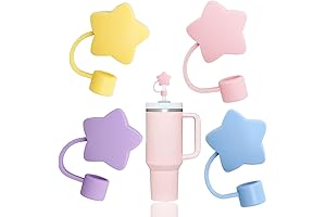 4 Pcs Star Straw Covers for Stanley Tumbler