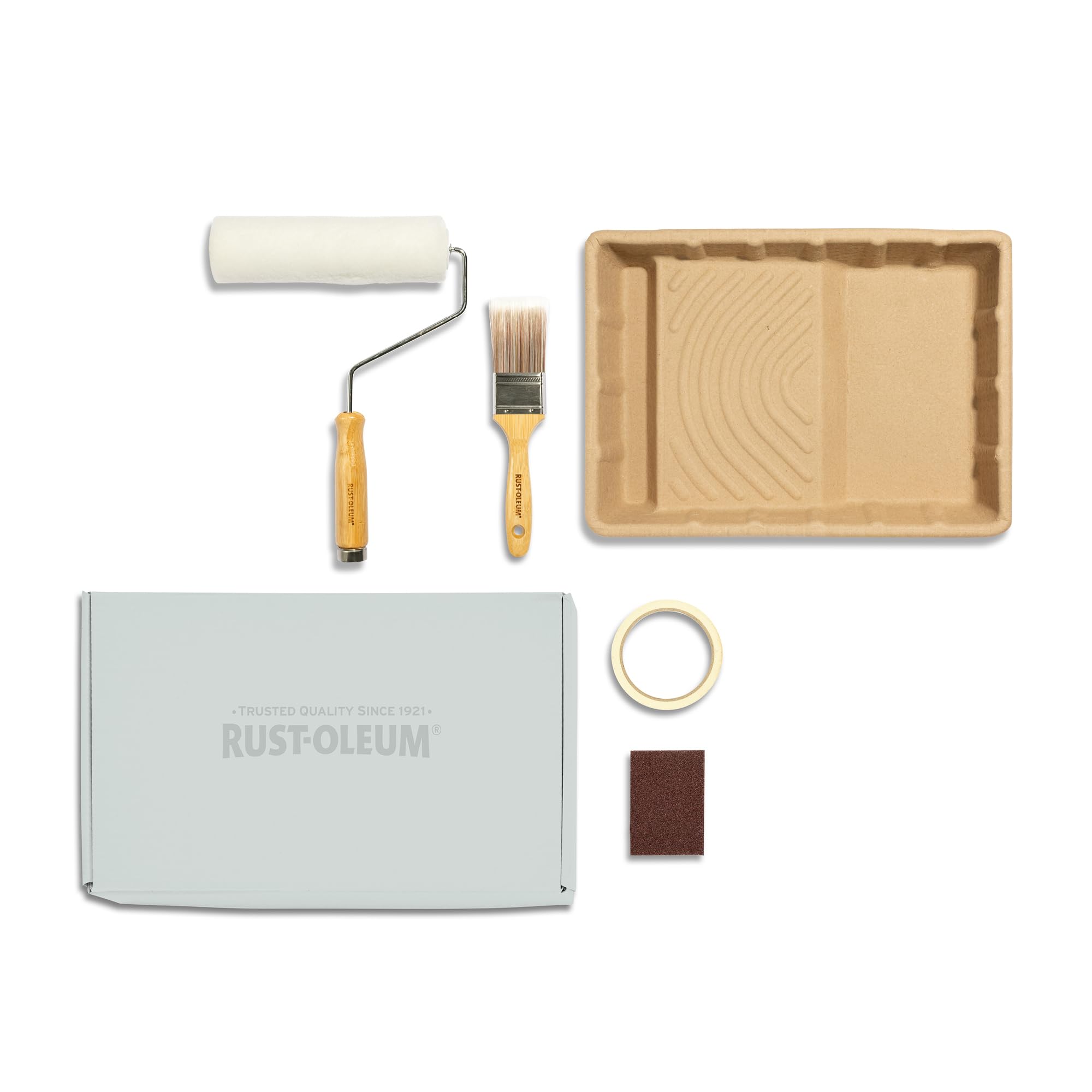 Rust-Oleum Ready to Roll - Eco Paint Kit (Large) - Bathroom Wall Paint Delicate Greys