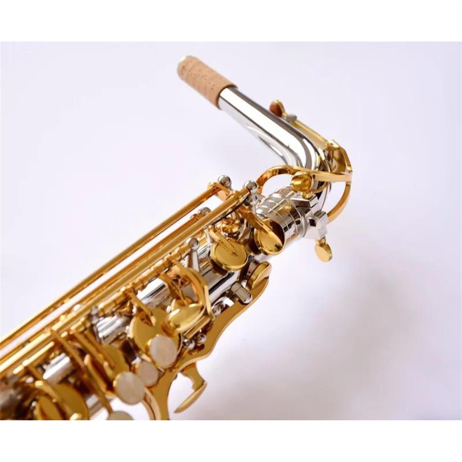 Saksofon Saksofon Altowy Nikiel Srebrny Saksofon Altowy Eb Tune Saksofon Mosiężny Instrument Muzyczny Złoty Lakier Na Klucze Z Etui