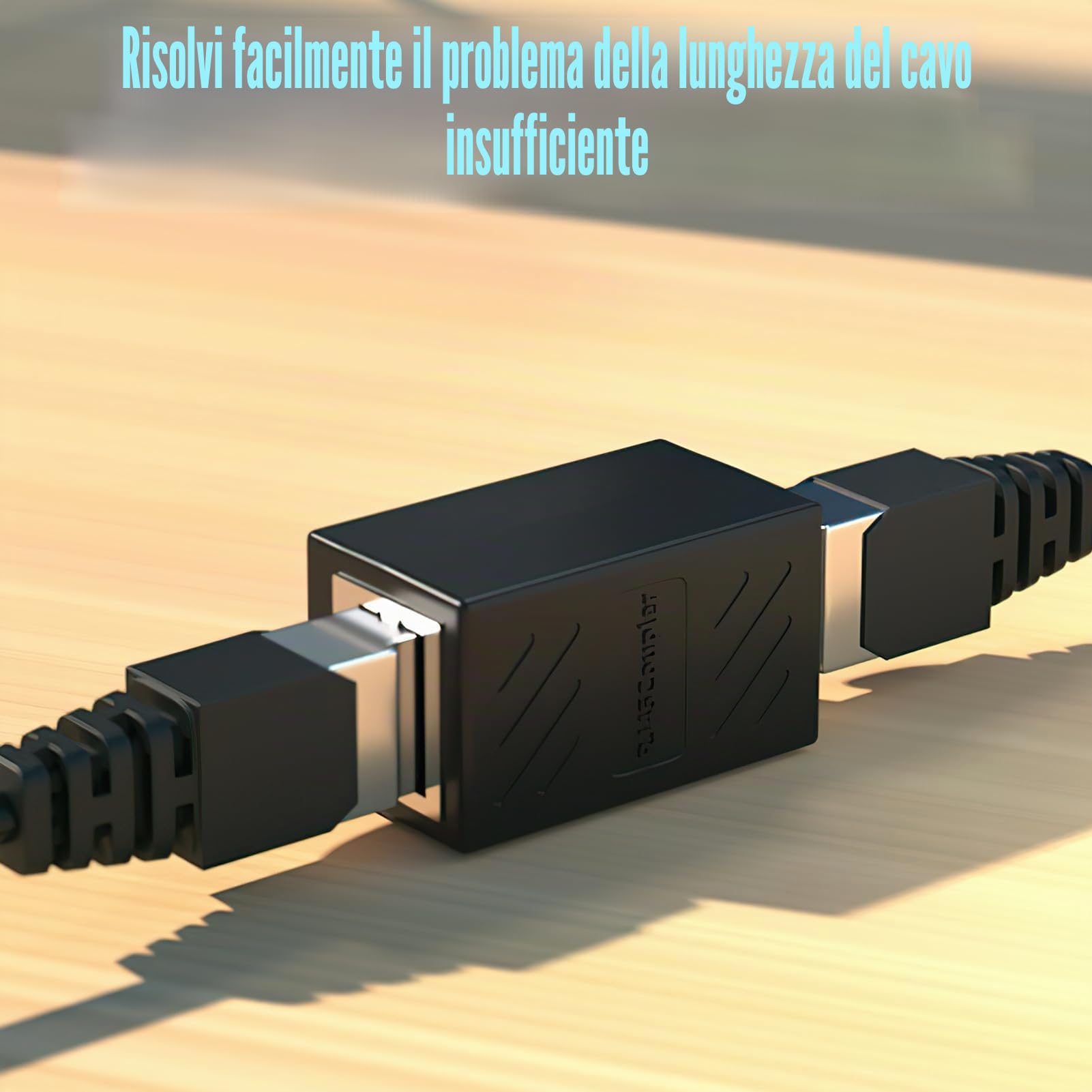 Splitter RJ45 Femmina-Femmina 2 In 1 – Adattatore Ethernet Cat5/Cat6 Per Estendere Il Cavo Di Rete E Collegare 2 Dispositivi (6 Pezzi)