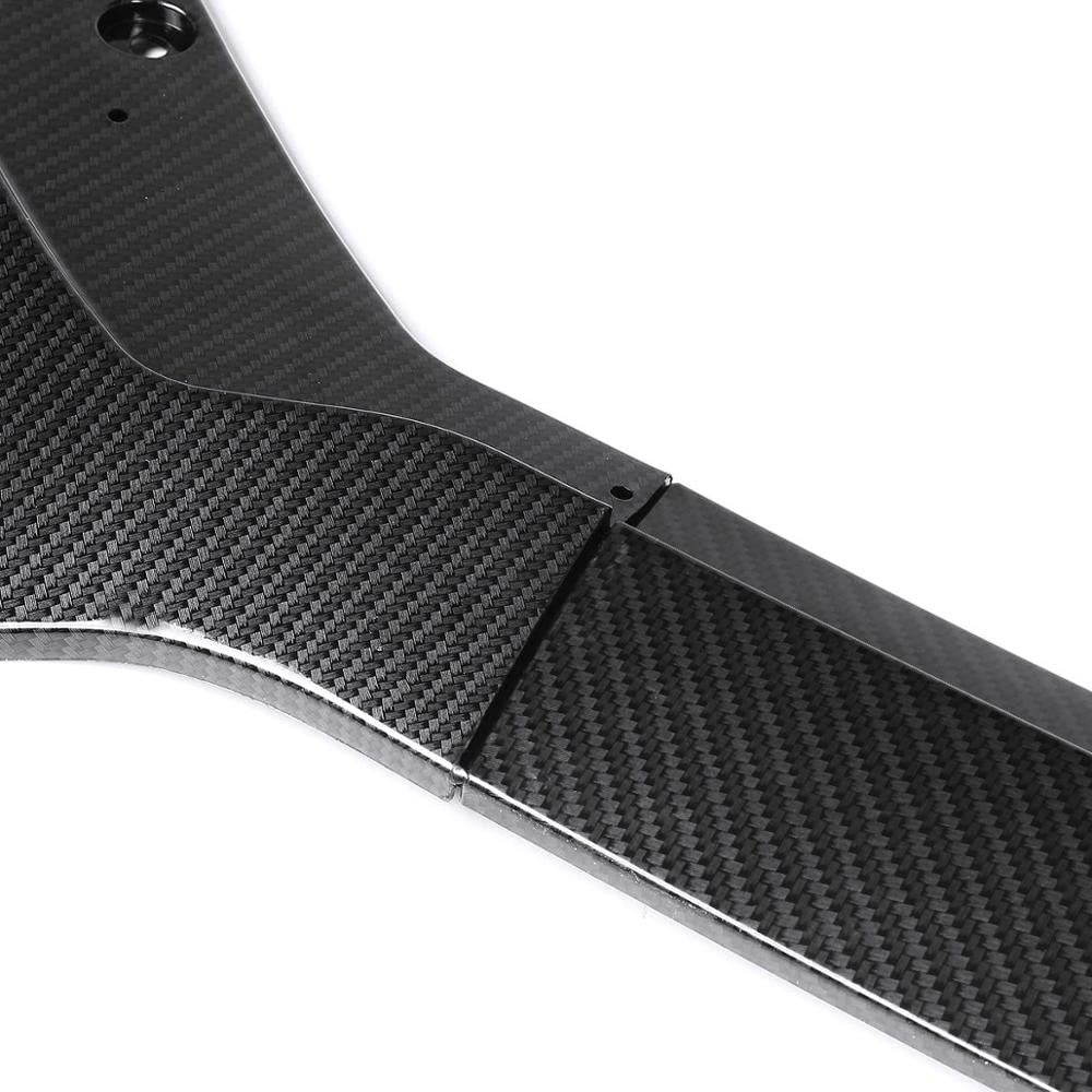 Przedni Zderzak Samochodowy Splitter Dyfuzor Spoiler Zderzak Body Kit 3 Sztuk Wygląd Włókna Węglowego Dla Forda Dla Mustanga 2015 2016 2017 Frong Lip samochodowy zderzak Splitter dyfuzor (Colo
