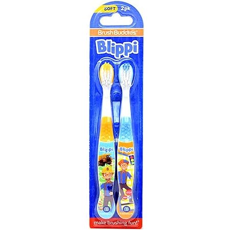 Amazon Com Blippi 2 Pack Manual Toothbrushes Health Personal Care