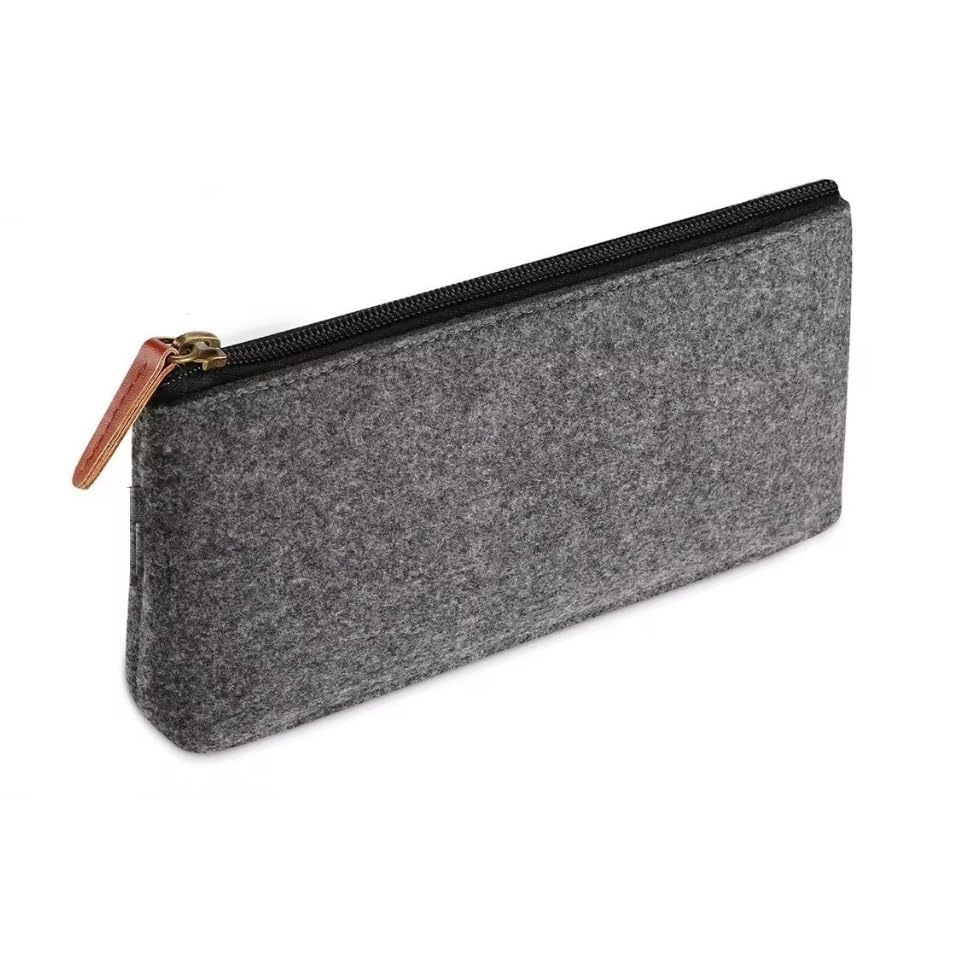 Image of LABUK Large Capacity Pencil Case Pouch, Cute Aesthetic Big Capacity Zipper Cases Pen Portable Office Stationery Makeup Bag, Desk Organizer for College Adults Women Men (PROCASE Black)