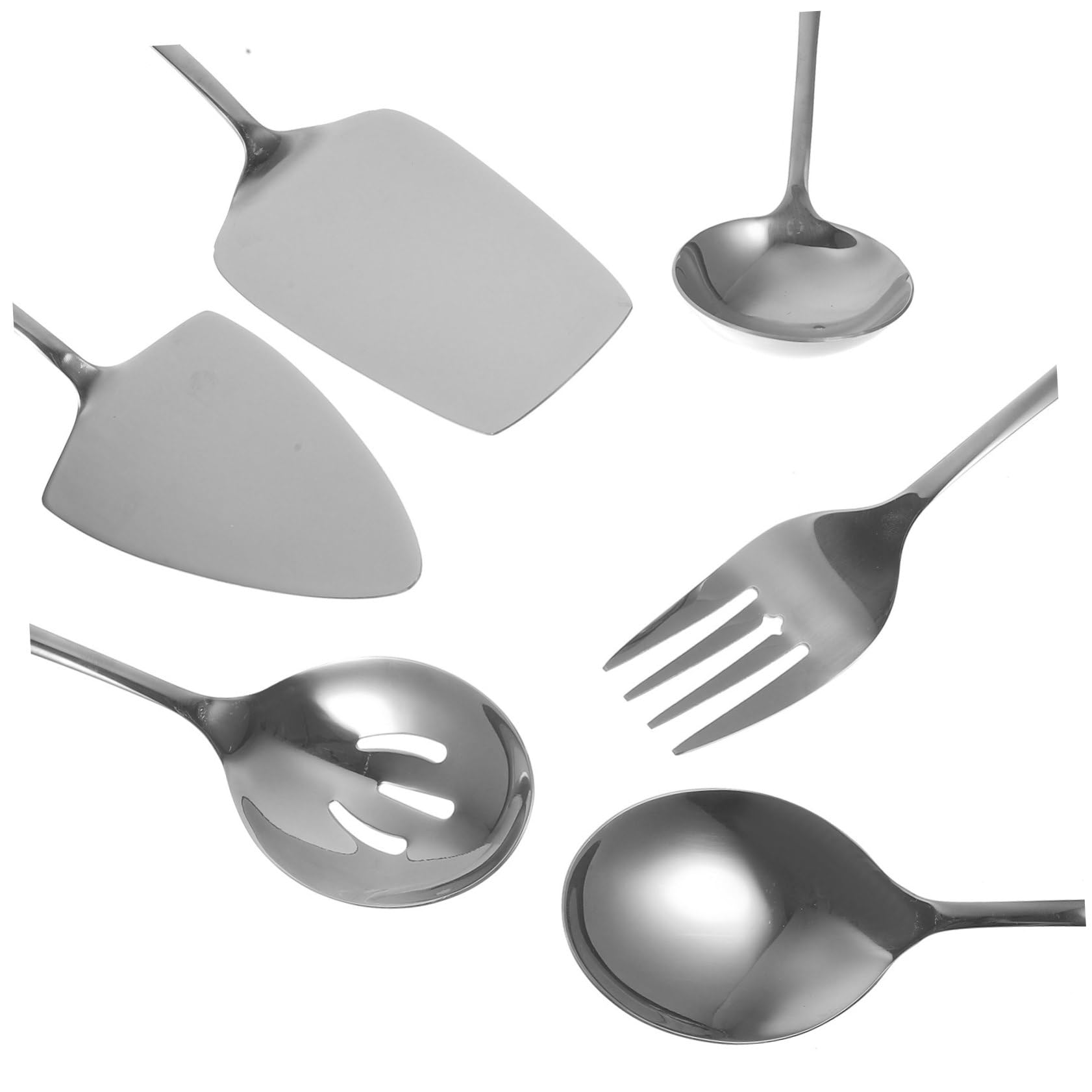 Alipis Couverts à Gâteau Acier Inoxydable Outil de Service avec Pelle à Tarte Fourchette et Cuillère