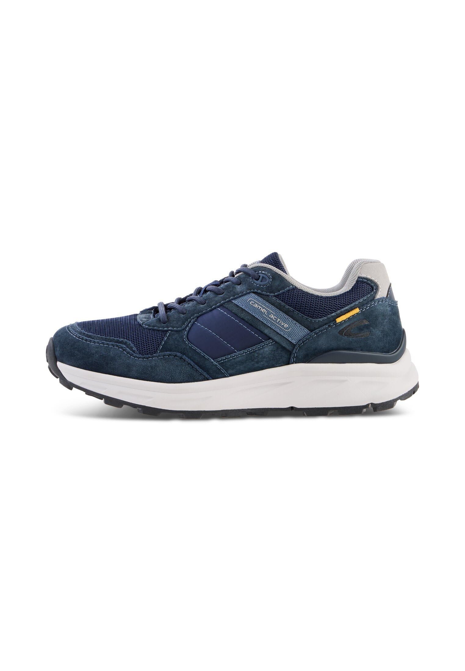 camel active Herren Sneaker mit Komfort Sohle | atmungsaktiver Schuh aus einem Nubuk Textil Mix mit einer bequemen Sohle