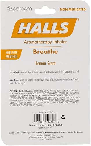 Miniatura 5 de SpaRoom HALLS - Aceite esencial de limón para aromaterapia con mentol y aceites esenciales 100% puros (paquete de 2)