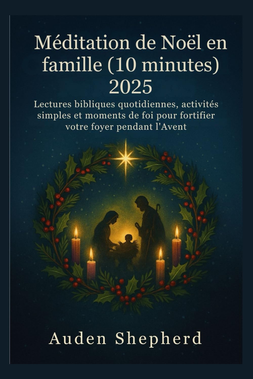Méditation de Noël en famille (10 minutes) 2025: Lectures bibliques quotidiennes, activités simples et moments de foi pour fortifier votre foyer pendant l'Avent