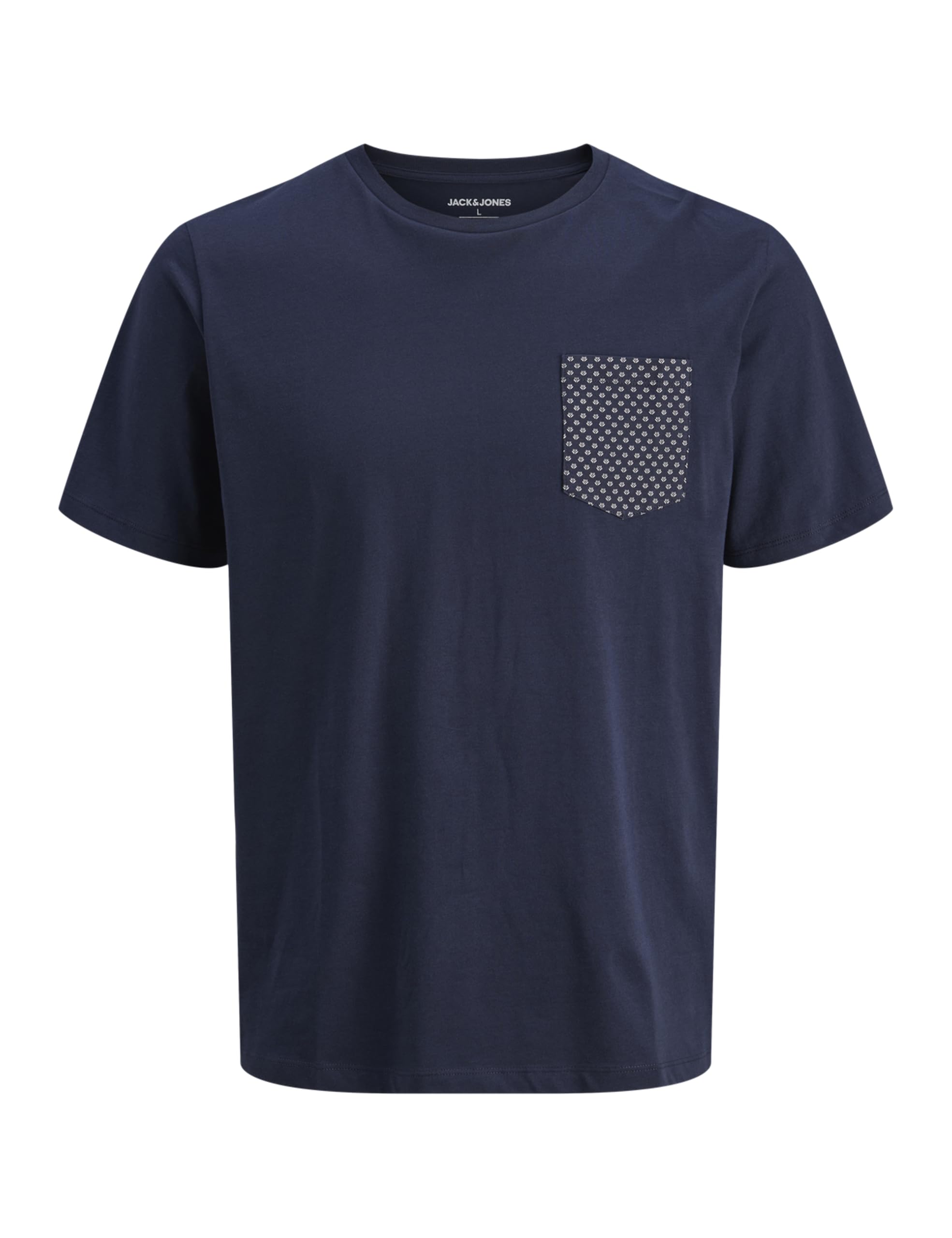 JACK & JONES Jjmatheo Tee SS Crew Neck, Blazer Navy, S