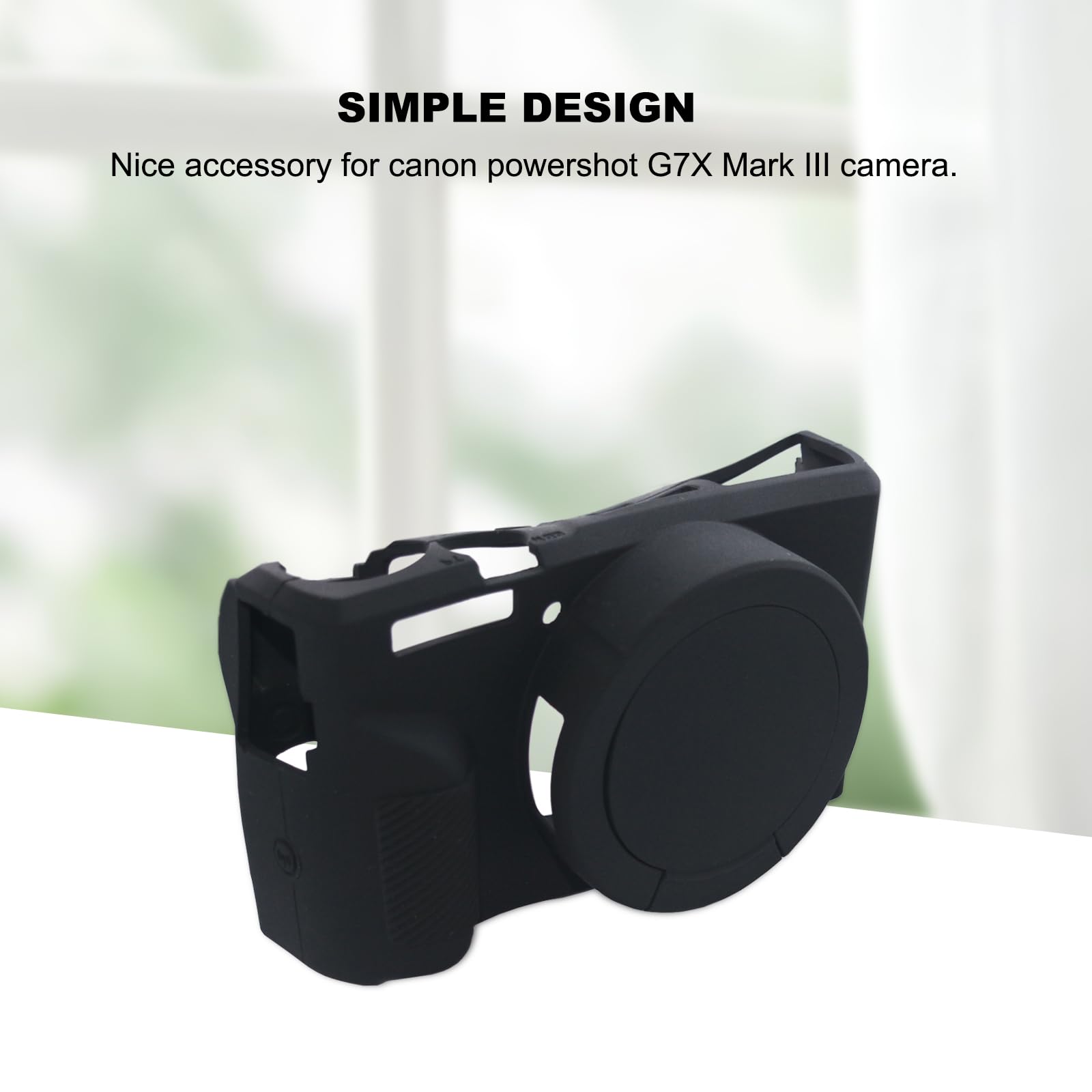 HAZMA Silikonhülle Für Canon G7 X Mark III – Weicher Schutz Mit Objektivdeckel