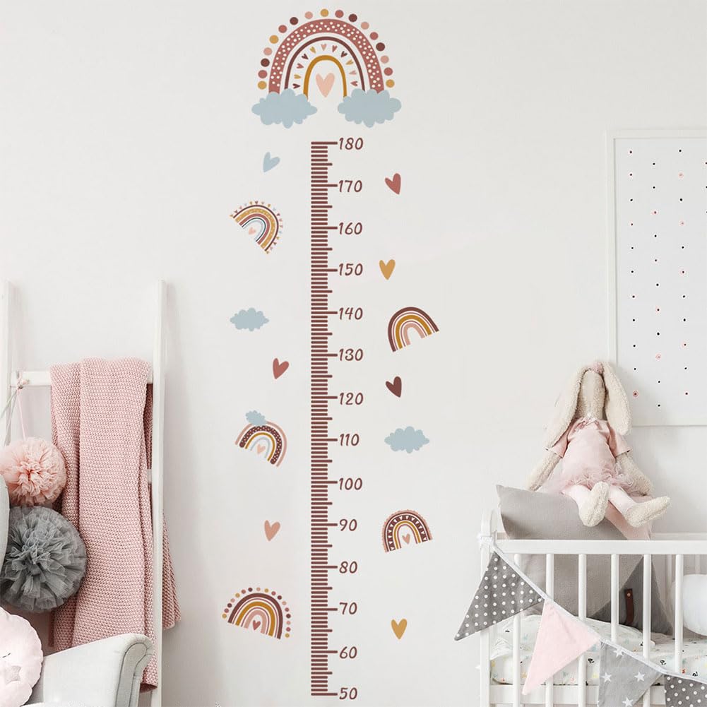Medidor Niños Pared Vinilos,Tabla de Altura para Niños,Medidor Altura Niños Adhesivos,Tabla de Estatura para Niños,Tabla de Crecimiento Infantil,Gráficos de Crecimiento Altura