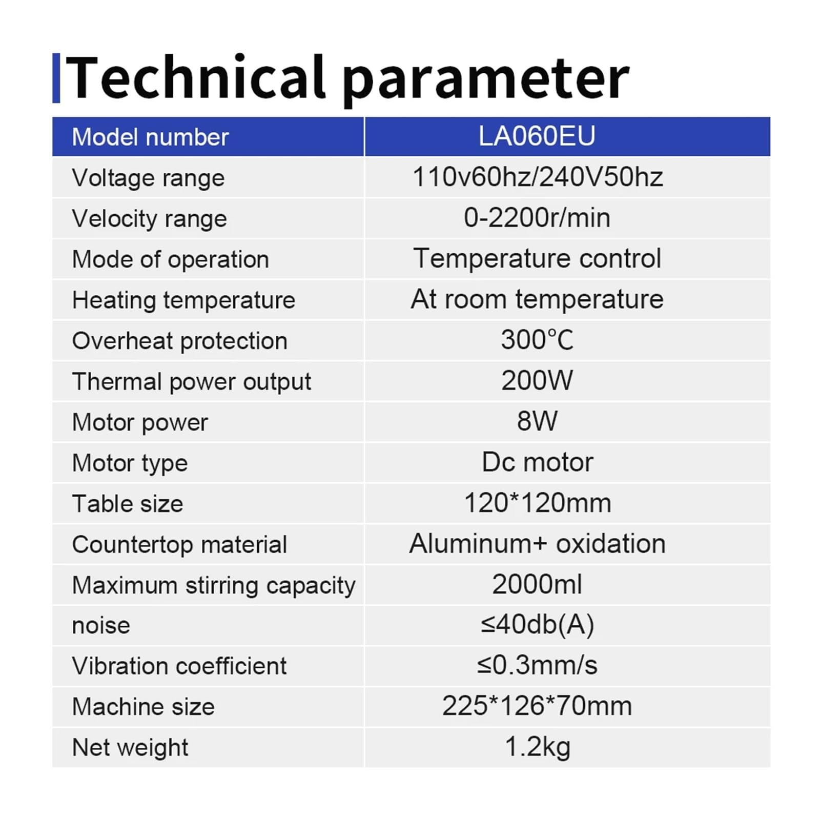 Shaker-Oszillator Heizung Magnetrührer Digitalanzeige Thermostatrührer Labor-Heizplatte Magnetmischer Einstellbare Geschwindigkeit 1600 U/min