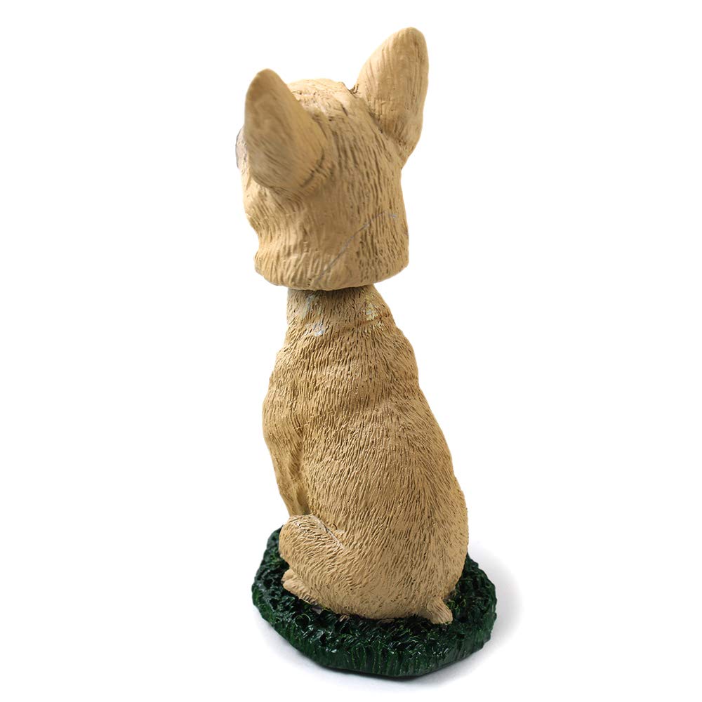 Französische Bulldogge Rehkitz Hund Wackelkopf Figur für Auto Armaturenbrett Schreibtisch Spaß Zubehör