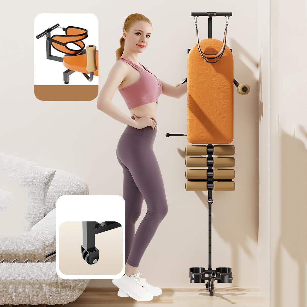 Mesa de tracción para aliviar la tensión, descompresión de Espalda de hasta 130 kg, Longitud Ajustable de 140 a 185 cm