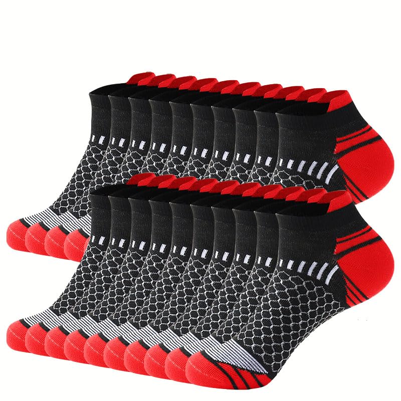 Short Socks for Men in Summer, Comfortable and Breathable, Suitable for Outdoor Sports (20 Pairs)3