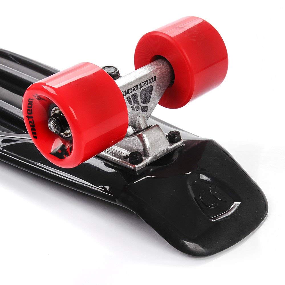 Deskorolka skate mini cruiser Klasyczna fiszka skateboard longboard do Nauki jazdy dla dzieci Deska dla początkujących Idealna na skatepark Drewniana retro lekka tania młodzież nastolatków meteor