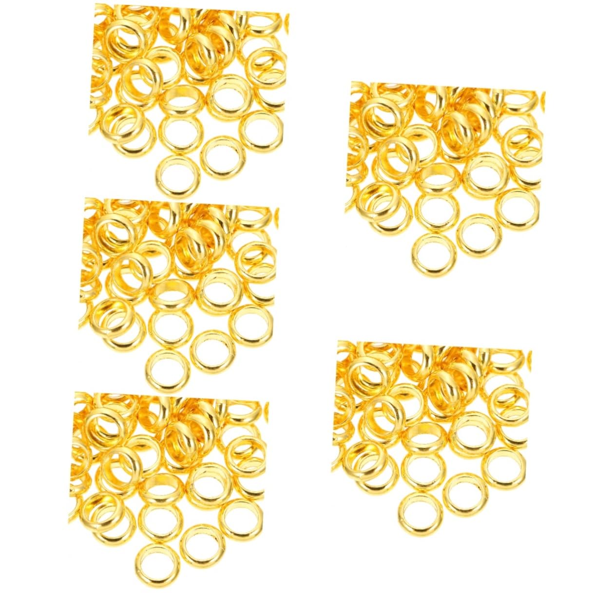 Operitacx 5 Series Abalorios De Aleación Joyería Diy Abalorios Sueltos De Gran Agujero Accesorios De Manualidades 100 Piezas*5