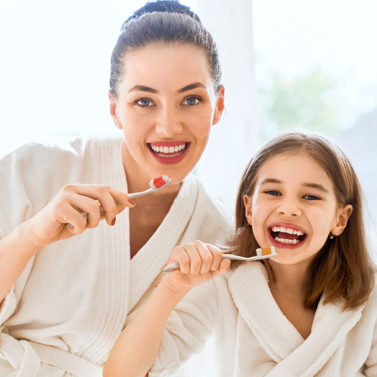 New Arrivals 100 Pack Toothbrush Standard Classic Medium Soft Toothbrush Bulk Individually Wrapped