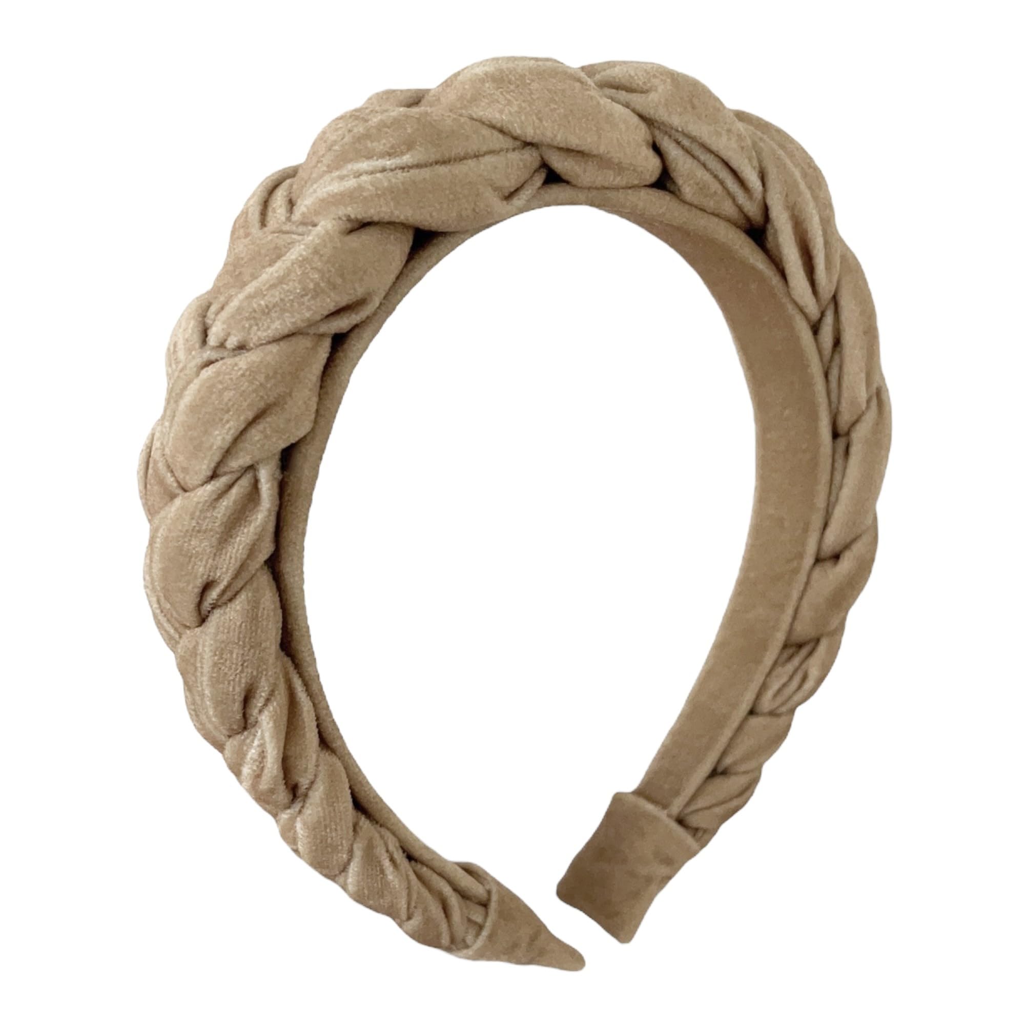 Leonyvie Braided Velvet Headband (Beige) (B0D78JWQWD) Amazon Price History, Amazon Price Tracker
