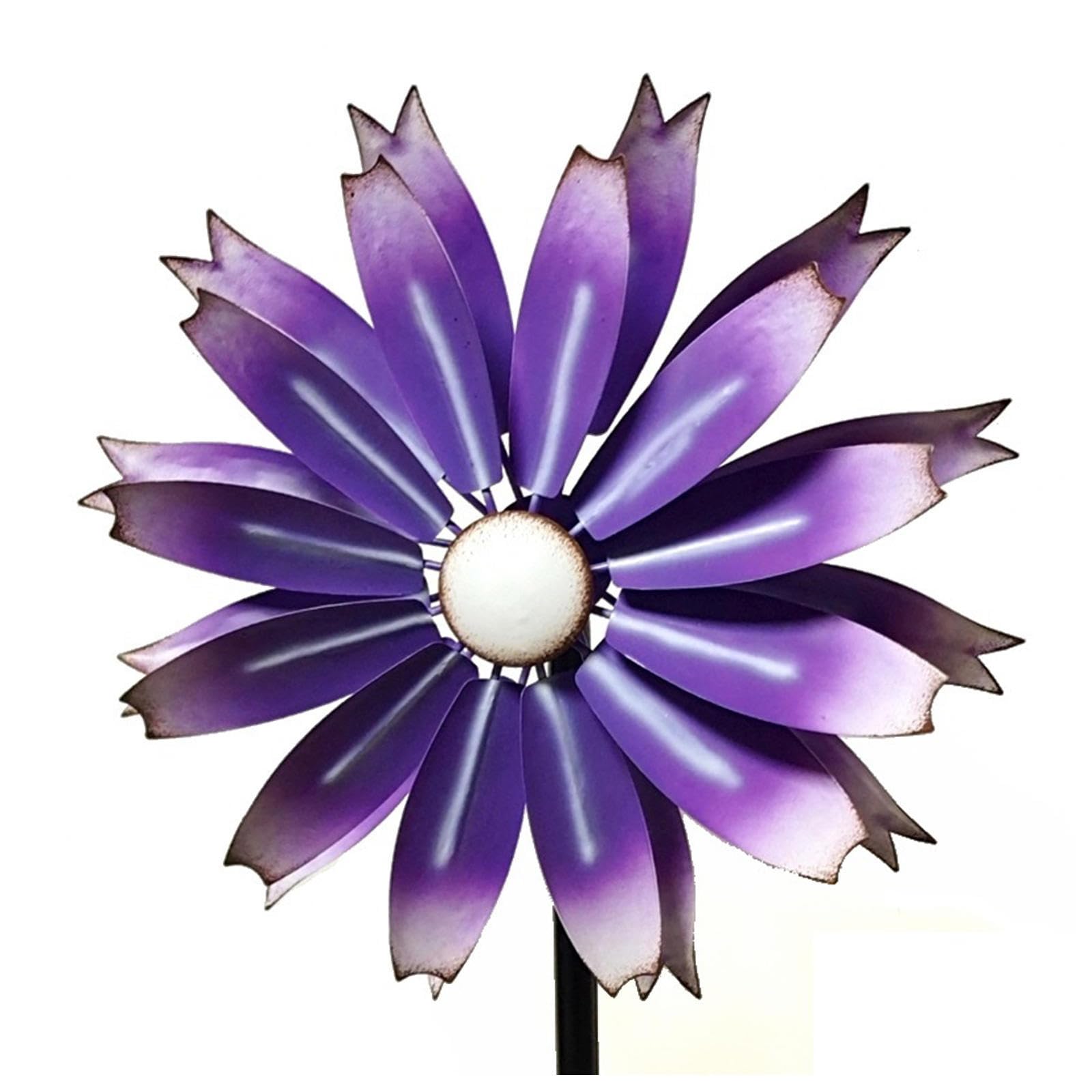 Magische WindmüHle 149cm Groß Windrad Balkon Wetterfest Und Standfest Windrad Groß FüR DraußEn Wetterfestes Gartendeko,Purple