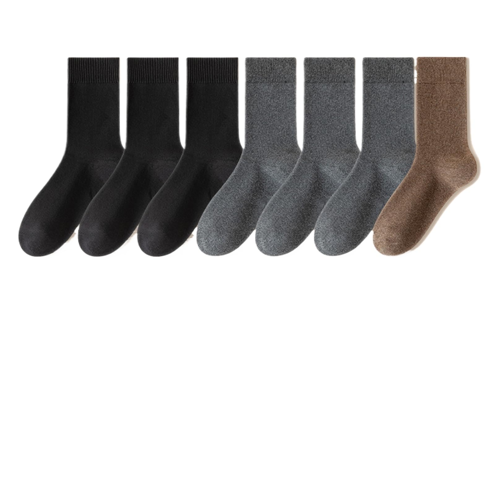 svlftecon Unisex Wool Winter Thermal Socks Cozy Warm Hiking Crew Boot Socks Wool for Winter Crew Series 11