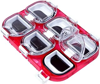 6 Grids Fishing Tackle Boxes Waterproof Seal Fishing Tackle Storage Box Hooks Storage Case With Compartments Structure Fishing Hook Container Fishing Tackle Box Fishing Hook Organizer Box Magnetic Box