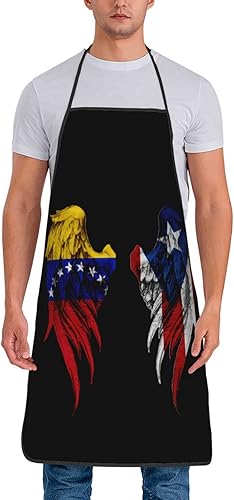 Delantal para hombres y mujeres, ajustable, divertido, vintage, delantales para cocina, barbacoa y parrilla (sin bolsillos)