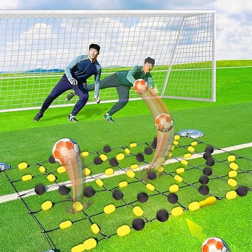 Pro Goalkeeper Training Kit - 6.5x5.2/9.2ft Reflex & Agility Floor Matrix - Multiple Rebound Angles for Enhanced Performance & Skill Development