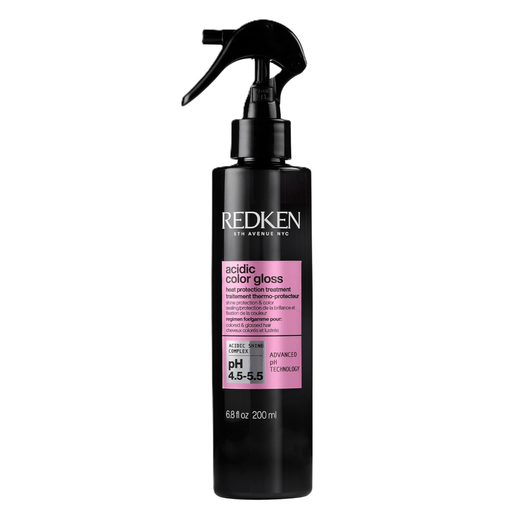 REDKENAcidic Color Gloss Heat Protection Leave-In Treatment Spray For Color-Treated Hair - Conditions and Adds Shine, With Heat Protection