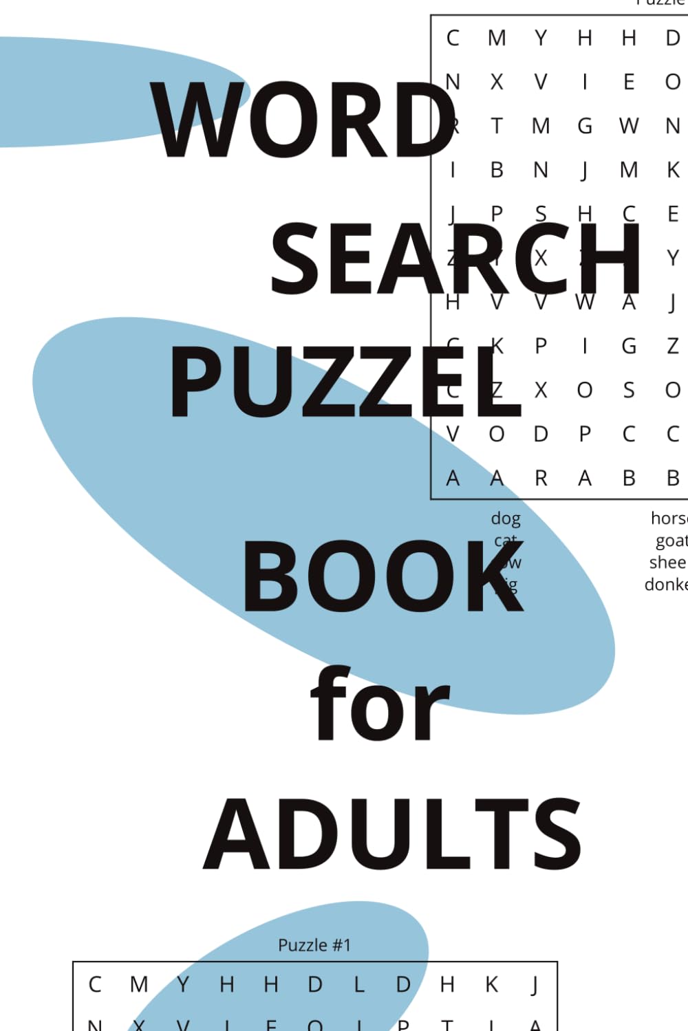 Word Search Puzzle Book for Adults