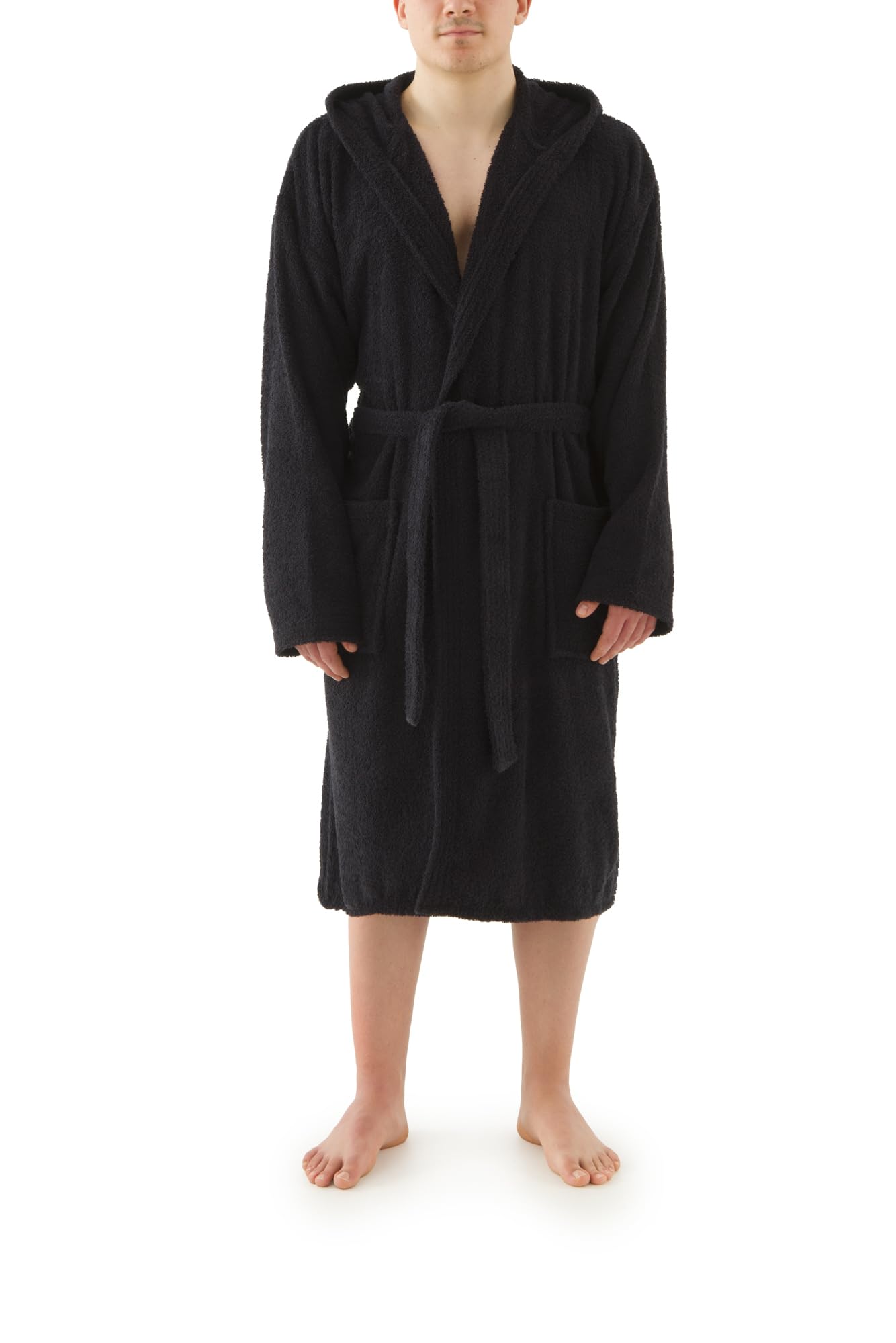 Top Towel - Elegant - Bademantel für Damen und Herren 100% Baumwolle, 500 g/m² - Option mit oder ohne Kapuze - Weich und saugfähig für Dusche, Spa und Pool