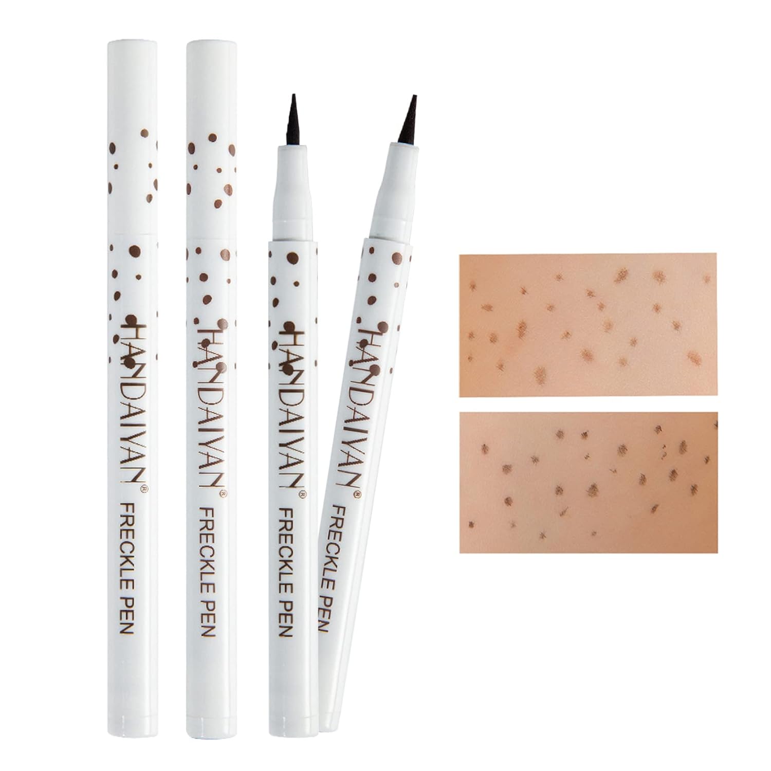 2 PCS Freckle Pen Freckle Makeup Pen Atural Lifelike Fake