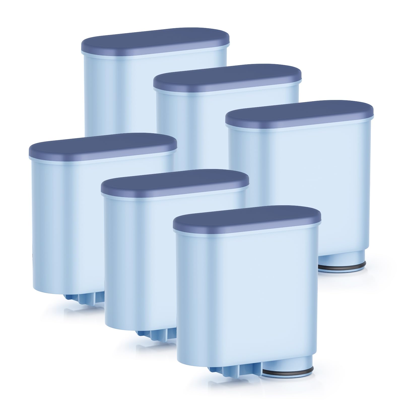 Confezione da 6 filtri per acqua, compatibili con Philips Aqua Clean Filter CA6903/10/22/99, adatti per macchine da caffè Philips e Saeco serie 1200/2200/3200/5400, senza BPA, 150 l, nuovo