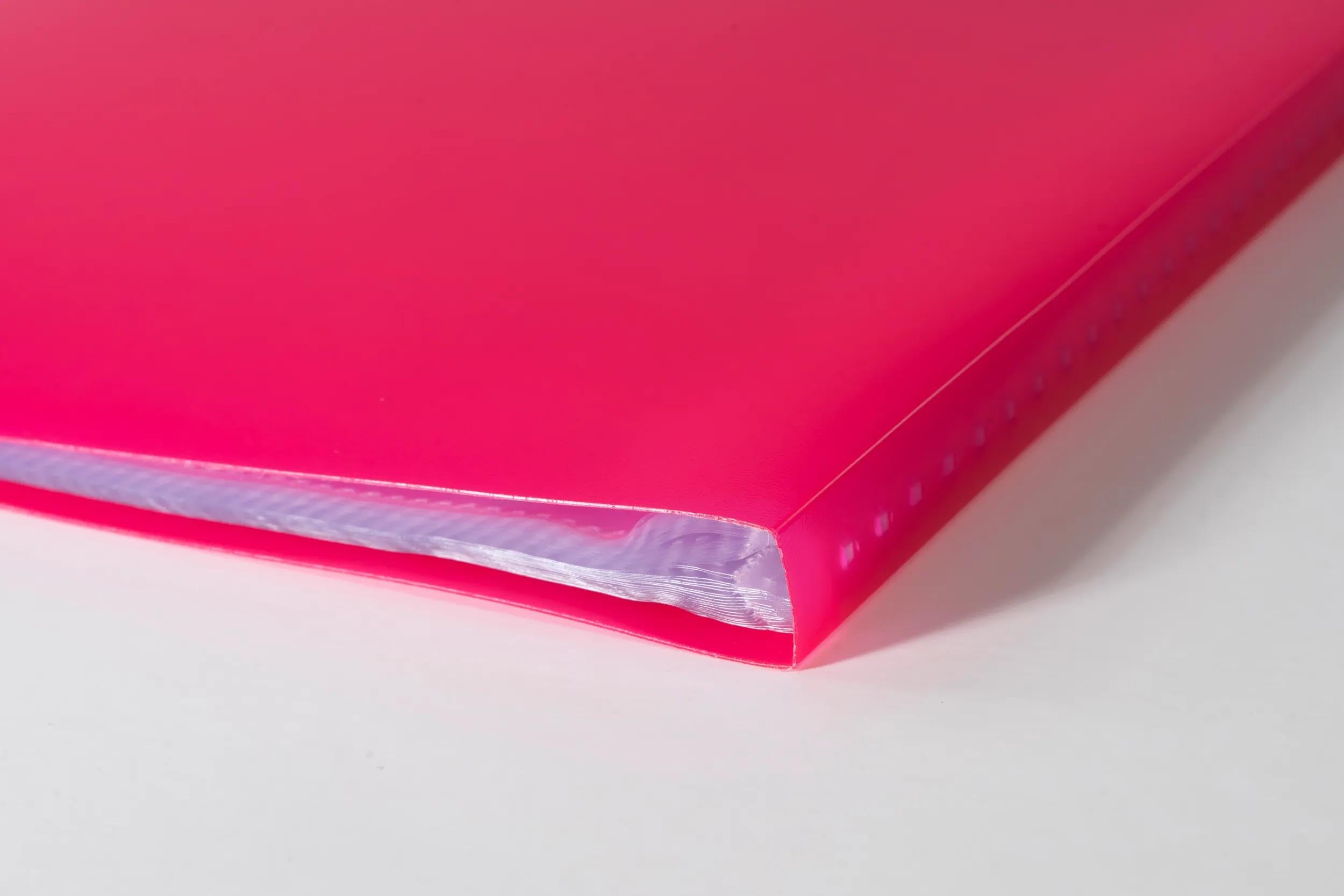 Exacompta 12 Protège-Documents Chromaline A4 40 Pochettes Rouge