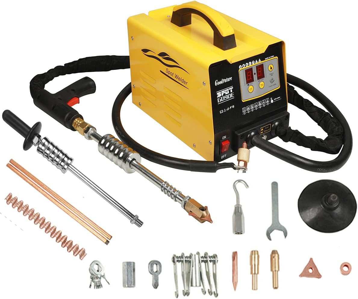 Amazing 🔥 Dent Puller 7 Welding Modes Spot Welder Car Dent Puller Overheating Protection/Efficient Cooling Dent Removal Kit 110V 3500A Stud Welder Dent Puller Kit,Digital Panel,Current Control,Energy Saving