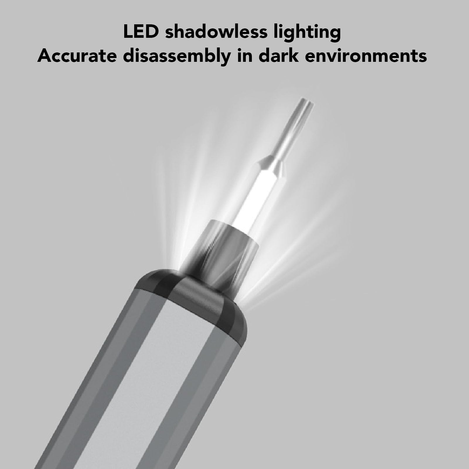 Mini Tournevis électrique, Tournevis électrique de Précision 68 en 1 200 Tr/min avec 68 Forets, Levier, LED et Pincettes, Kit de Tournevis électrique de Précision pour la