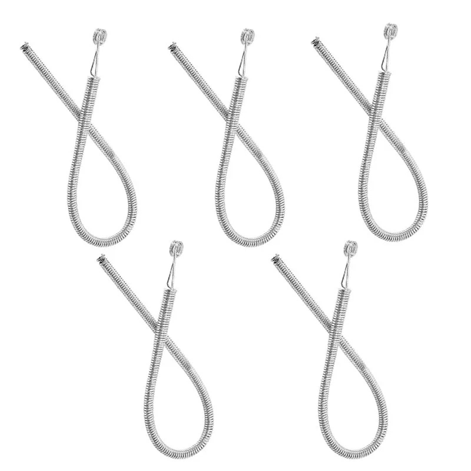 DIY Elastic Drawstring Threader Tool Aluminum Drawstring Threader Bendable Spring Rope Threading Tool for DIY Repairs(5pcs)