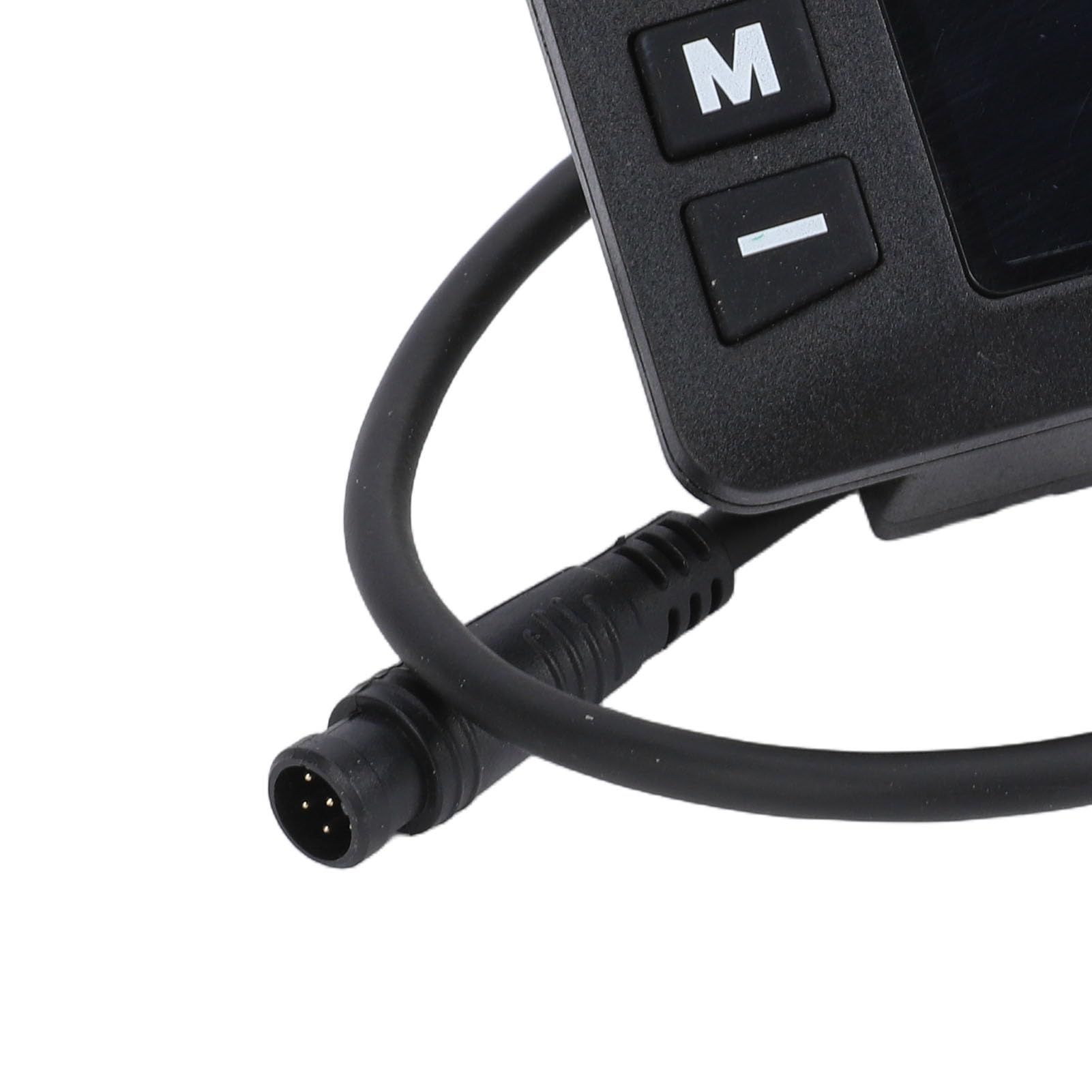 Denash Wyświetlacz LCD Roweru Elektrycznego G51 z Wodoodpornym Złączem 6-pinowym, Prędkościomierz Panelu Sterowania Rowerem Elektrycznym, Wyświetlacz LCD do Modyfikacji Skutera Rowerowego