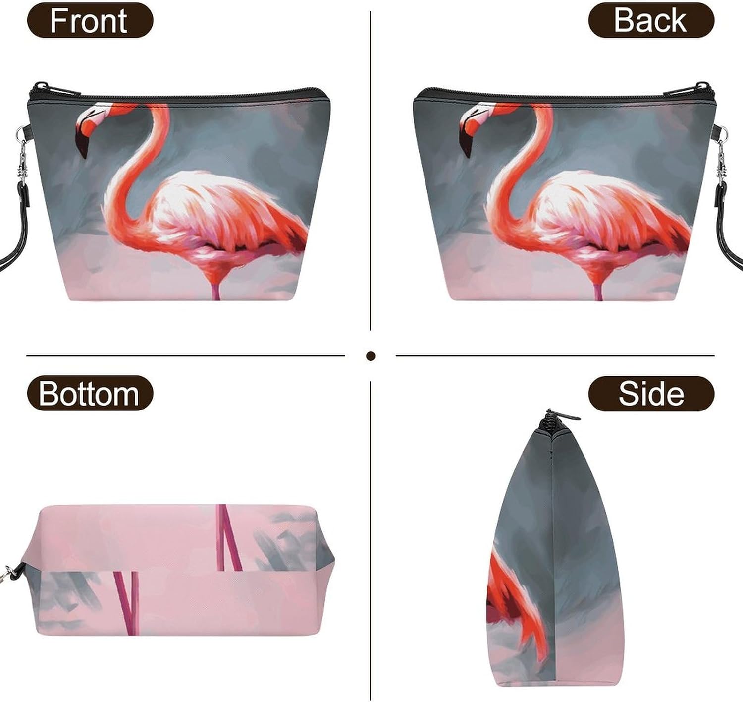 Handheld Makeup Bag, Multifunctional Storage Travel Toiletry Bag image 3